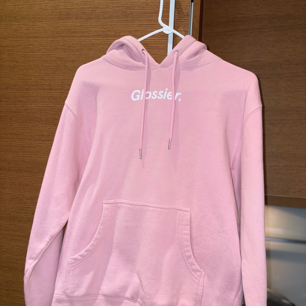 Glossier Original Pink Hoodie